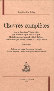 L'olive et quelques autres oeuvres poétiques 2e volume / Oeuvres complètes - Du Bellay Joachim