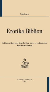 Erotika biblion - Mirabeau Honoré-Gabriel de; Dubost Jean-Pierre