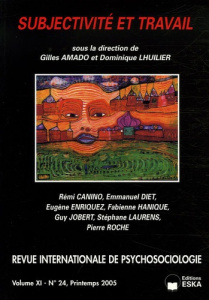 Revue internationale de psychosociologie N° 24, Printemps 2005 : Subjectivité et travail - Amado Gilles ; Lhuilier Dominique ; Canino Rémi ;