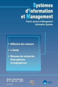 Systèmes d'Information et Management Volume 23 N° 4/2018 : Réseaux de recherche francophones et angl - Meissonier Régis