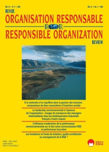 Le leadership environnemental a l'epreuve de l'organisation-ror 2-2019. Revue de l'organisation resp - Editions Eska