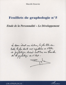 Feuillets de graphologie. Tome 5, Etude de la personnalité, le développement - Desurvire Marcelle