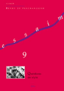 Essaim N° 9, Printemps 2002 : Questions de style - Porge Erik