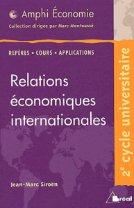 Relations économiques internationales - Siroën Jean-Marc