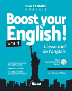 Boost your english ! L'essentiel de l'anglais. Avec Corrigés. Pack en 2 volumes, avec 1 CD audio - Villers Sandrine