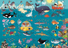 N.1 ANIMAUX DES OCEANS - 48 PIECES - COLLECTIF