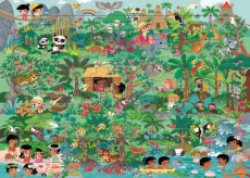 LES ANIMAUX DE LA JUNGLE - 48 PIECES - COLLECTIF