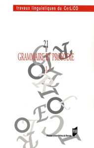 Grammaire et prosodie. Tome 1 - Collin Catherine
