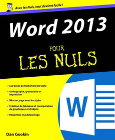 Word 2013 pour les nuls - Gookin Dan ; Leboterf Anne