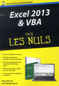 Excel 2013 et VBA pour les nuls - Harvey Greg ; Walkenbach John ; Rougé Daniel
