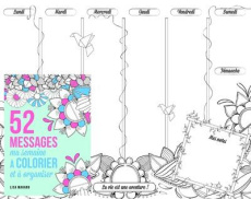52 messages. Ma semaine à colorier et à organiser - Magano Lisa
