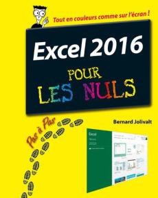 Excel 2016 pas à pas pour les nuls - Jolivalt Bernard