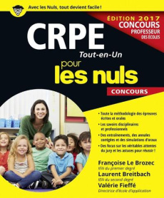 CRPE pour les nuls Concours. 2e édition - Le Brozec Françoise ; Breitbach Laurent ; Fieffé V