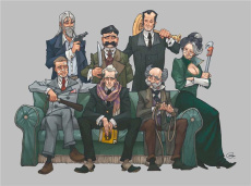 Détectives Intégrale : Coffret en 7 volumes : Miss Crumble ; Richard Monroe ; Ernest Patisson ; Mart - Hanna Herik ; Guinebaud Sylvain ; Sure Nicolas