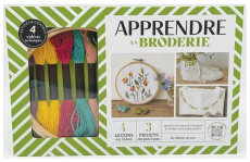 Coffret Apprendre la broderie. Apprenez les bases de la broderie et brodez votre projet préféré - Michelet Juliette