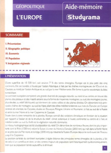 L'Europe - Chautard Sophie