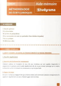 Méthodologie des écrits juridiques - COLLECTIF