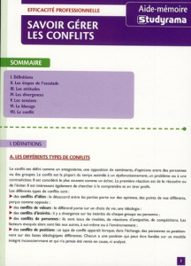 Savoir gérer les conflits - Licette Charline