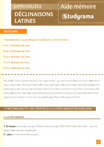 Déclinaisons latines - Champetier Marjorie