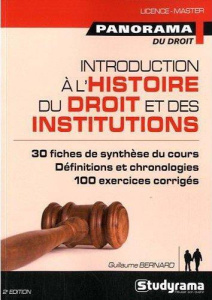 Introduction à l'histoire du droit et des institutions. Du Ve au XVIIIe siècle, 2e édition revue et - Bernard Guillaume