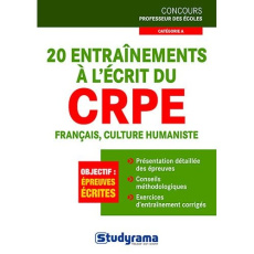 20 entraînements à l'écrit au CRPE français, culture humaniste - Duszynski Manuelle ; Brunel Laurence