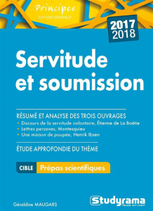 Servitude et soumission. Edition 2017-2018 - Maugars Géraldine