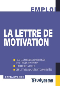 La lettre de motivation - Capo-Chichi Christelle