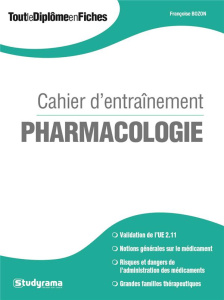 Cahier d'entraînement pharmacologie - Bozon Françoise