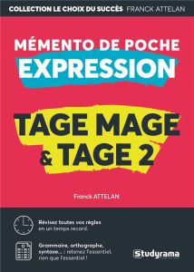 Mémento de poche expression Tage Mage & Tage Mage 2 - Attelan Franck