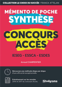 Mémento de poche synthèse Concours Accès - Charpentier Arnaud