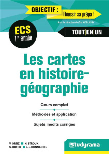 Manuel de cartes Histoire, géographie et géopolitique du monde contemporain 1re année ECS - Boyer Serge ; Donnadieu Jean-Louis ; Ortiz Vincent