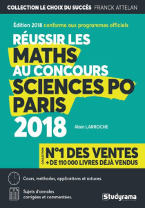 Réussir les maths au concours de Sciences Po Paris - Larroche Alain