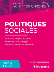 Politiques sociales. Mémo QCM, Edition 2019 - Gagnadoux Michelle