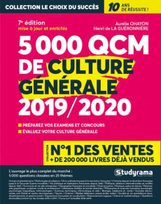 5000 QCM de culture générale. Edition 2019-2020 - La Guéronnière Henri de ; Ohayon Aurélie