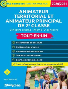 Animateur territorial, animateur principal de 2e classe. Concours externe, interne, 3e concours, Edi - Dalens Marc