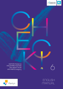 CHECK! ENGLISH 6 MANUEL ( SCOODLE)