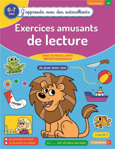 Exercices amusants de lecture 1re primaire CP 6-7 ans. Edition 2019 - Galesloot Eva