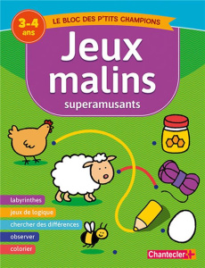Jeux malins superamusants. 3-4 ans - COLLECTIF