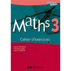 Maths 3 - cahiers d'exercices - ADAM...