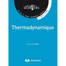 Thermodynamique. 1er cycle, prépas, concours - Taillet Richard