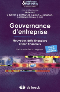 Gouvernance d'entreprise. Nouveaux défis financiers et non financiers - Finet Alain