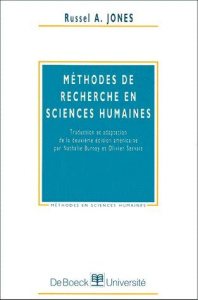 Méthodes de recherche en sciences humaines - Jones Russel-A