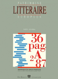 Patrimoine Littéraire européen. Index général - Polet Jean-Claude