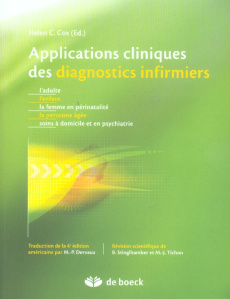 Applications cliniques des diagnostics infirmiers - COX HELEN C.