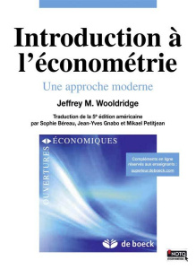 Introduction à l'économétrie. Une approche moderne - Wooldridge Jeffrey