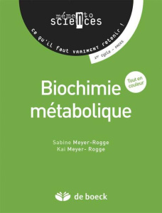 Biochimie métabolique - Meyer-Rogge Sabine ; Meyer-Rogge Kai ; Brion Phili