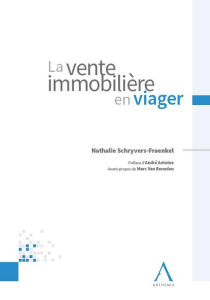 La vente immobilière en viager - Schryvers Fraenkel Nathalie