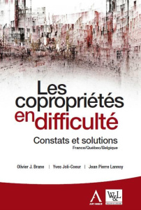 Les copropriétés en difficulté / Constats et solutions - France, Québec, Belgique - Brane;Jloi Coeur;Lannoy