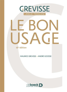Le bon usage - Goosse André