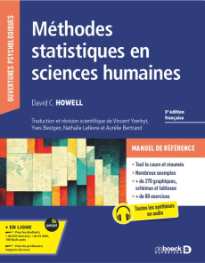 Méthodes statistiques en sciences humaines - Howell David C. ; Lefèvre Natalie ; Bertrand Aurél